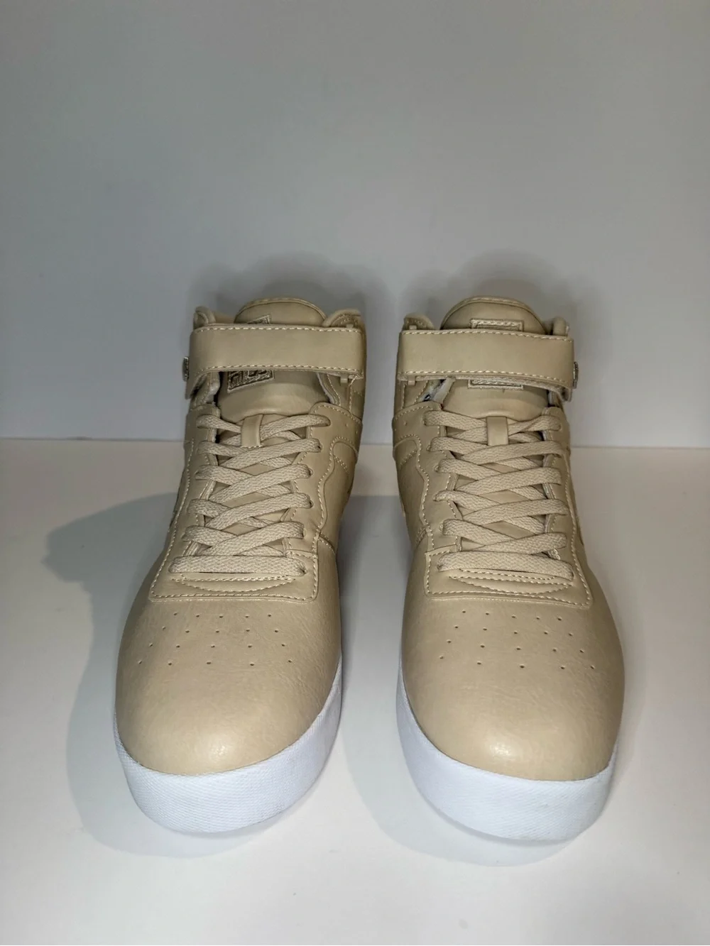 Fila Beige High-Top Athletic Sneakers